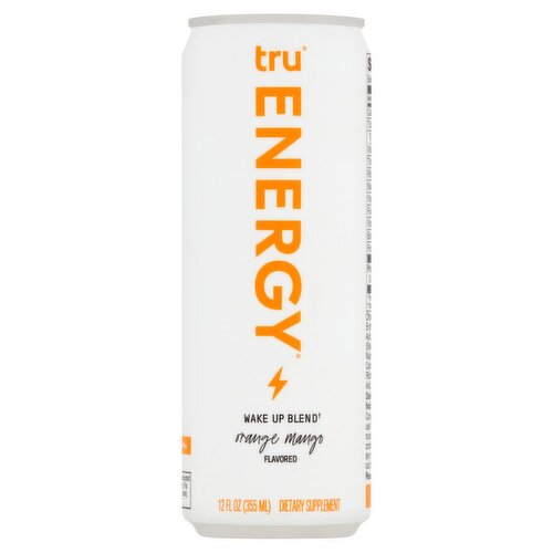 Tru Energy Wake Up Blend Orange Mango Flavored Dietary Supplement, 12 fl oz