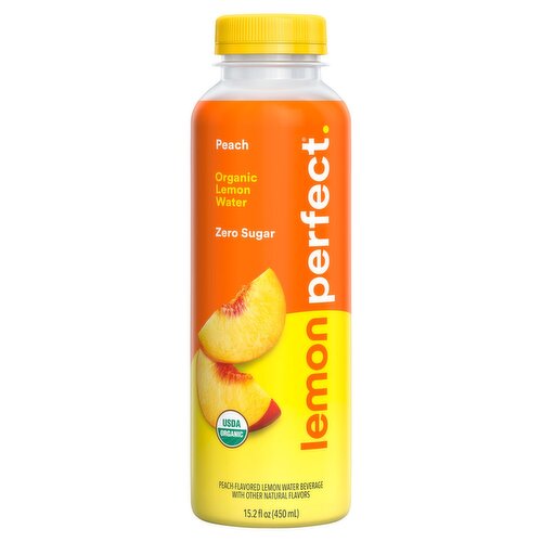 Lemon Perfect Zero Sugar Peach Raspberry Enhanced Water Beverage, 15.2 fl oz