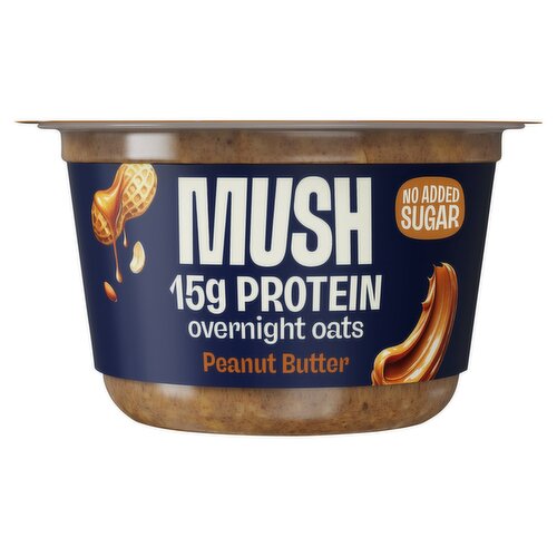 Mush 15g Protein Peanut Butter Overnight Oats, 5.5 oz