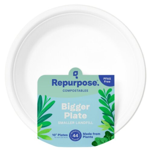 Repurpose Compostables 10" Plates, 44 count