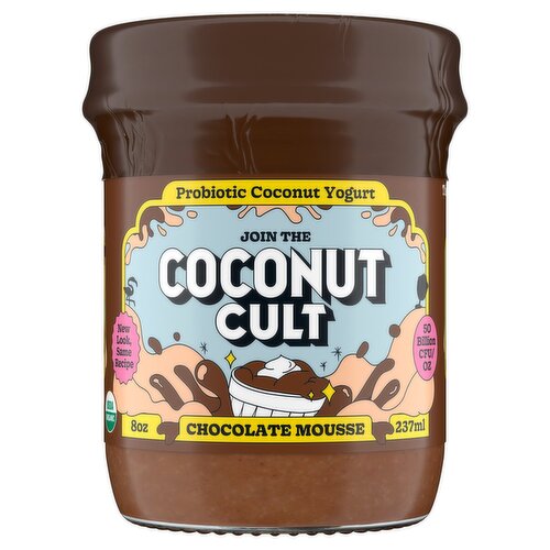 Coconut Cult Chocolate Mousse Probiotic Coconut Yogurt, 8 oz