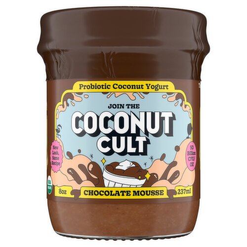 Coconut Cult Chocolate Mousse Probiotic Coconut Yogurt, 8 oz