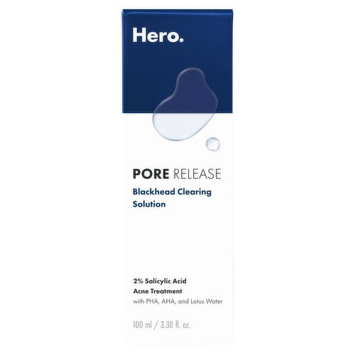 Hero. Pore Release Blackhead Clearing Solution Acne Treatment, 3.38 fl oz