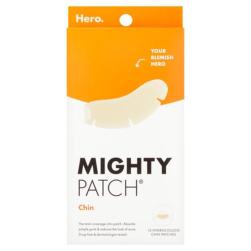 Hero Mighty Patch Hydrocolloid Chin Patches, 10 count