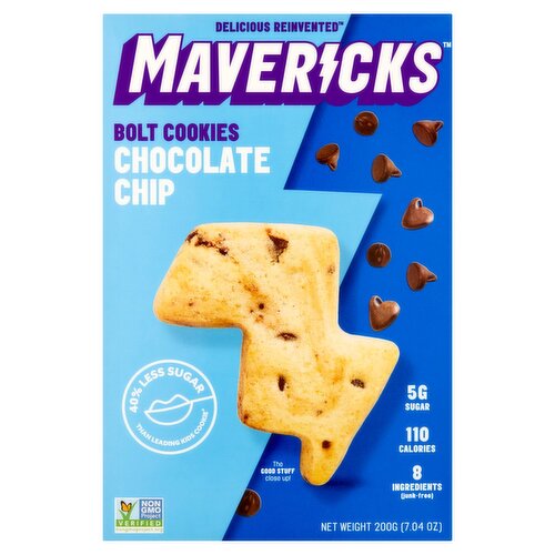 Mavericks Chocolate Chip Bolt Cookies, 7.04 oz