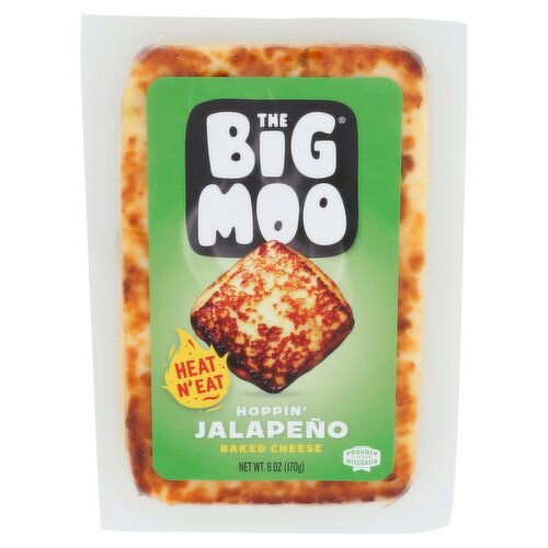 The Big Moo Hoppin' Jalapeño Baked Cheese, 6 oz