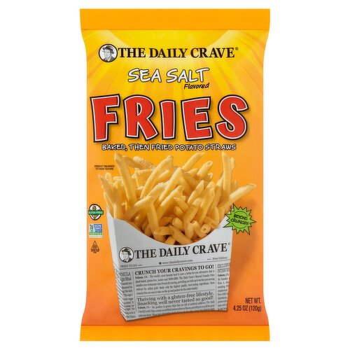 The Daily Crave Sea Salt Flavored Fries, 4.25 oz