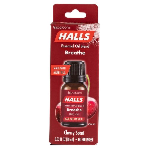 Sparoom Halls Breathe Cherry Scent Essential Oil Blend, 0.33 fl oz