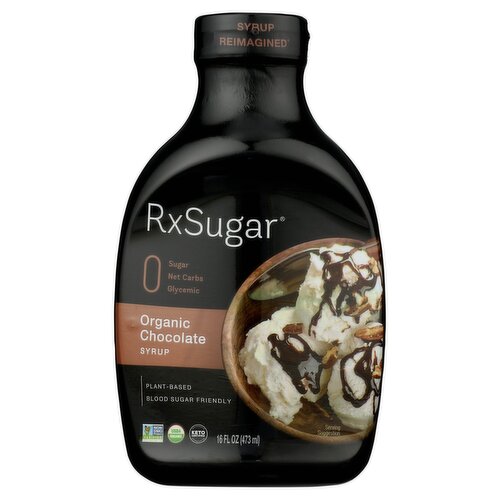 RxSugar Organic Chocolate Syrup, 16 fl oz