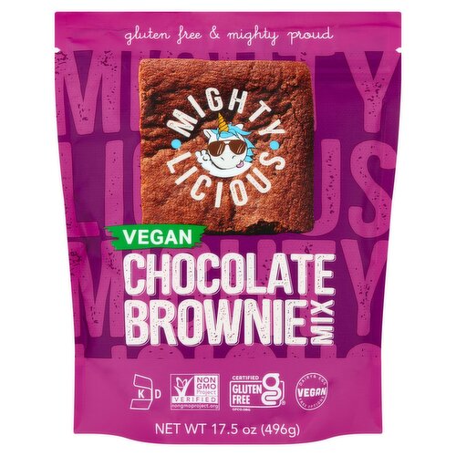 Mightylicious Vegan Chocolate Brownie Mix, 17.5 oz