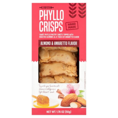 NU Bake Almond & Amaretto Flavor Phyllo Crisps, 1.76 oz