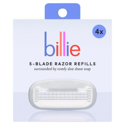 Billie 5-Blade Razor Refills, 4 count