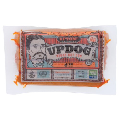 Upton's Naturals Updog Vegan Hot Dog Links, 4 count, 10 oz