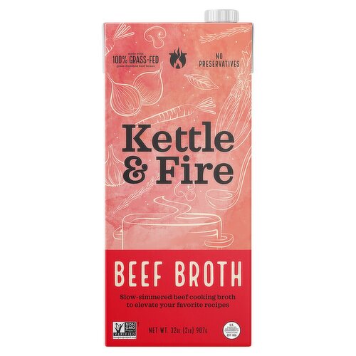 Kettle & Fire Beef Broth, 32 oz