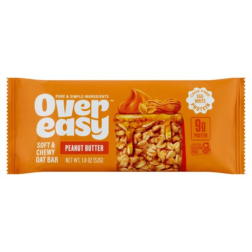 Over Easy Peanut Butter Soft & Chewy Oat Bar, 1.8 oz