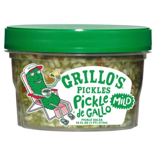 Grillo's Pickles De Gallo Mild Pickle Salsa, 16 fl oz