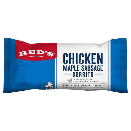 Red's Chicken Maple Sausage Burrito, 4.5 oz
