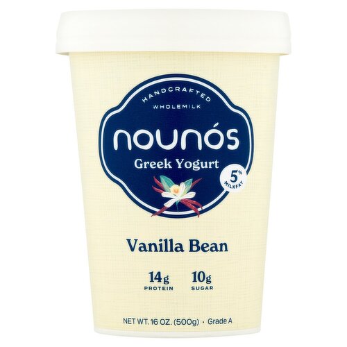 Nounós Vanilla Bean Greek Yogurt, 16 oz