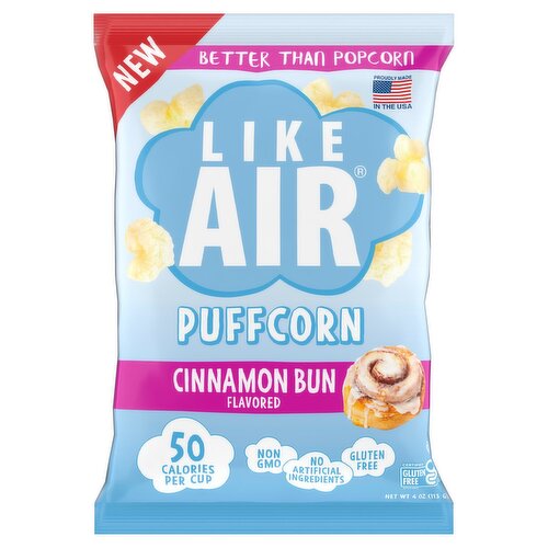 Like Air Cinnamon Bun Flavored Puffcorn, 4 oz