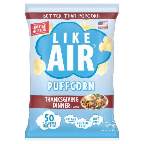 Like Air Thanksgiving Dinner Flavored Puffcorn Limited Edition, 4 oz
