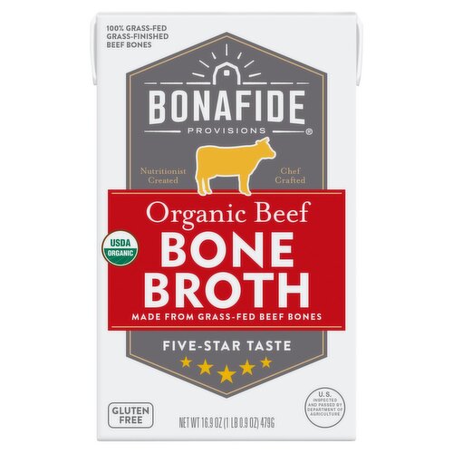 Bonafide Provisions Organic Beef Bone Broth, 16.9 oz