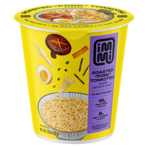 immi Roasted "Pork" Tonkotsu Flavor Ramen Soup, 2.0 oz