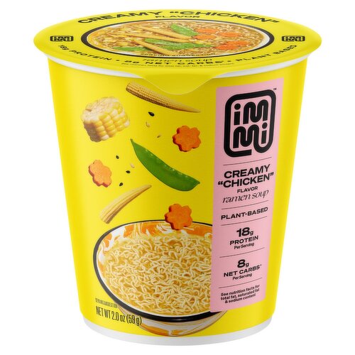 immi Creamy "Chicken" Flavor Ramen Soup, 2.0 oz