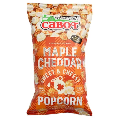 Cabot Maple Cheddar Popcorn, 6 oz