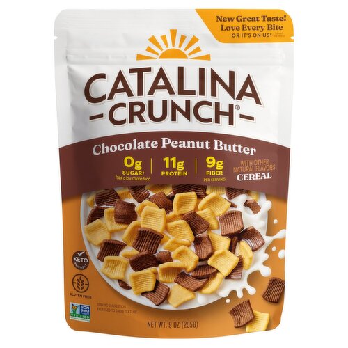 Catalina Crunch Keto Friendly Chocolate Peanut Butter Flavored Cereal, 9 oz