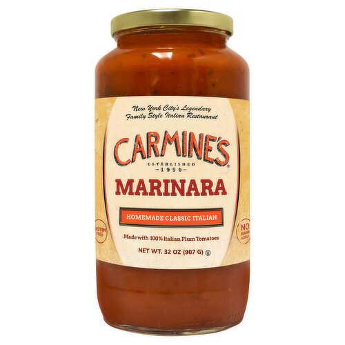 Carmine's Homemade Classic Italian Marinara Sauce, 32 oz