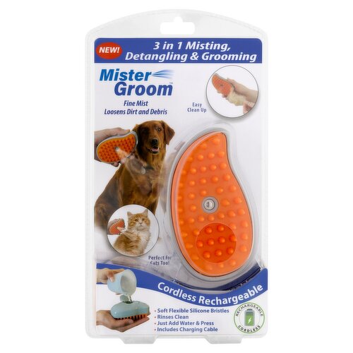 Mister Groom 3 in 1 Misting, Detangling & Grooming Brush