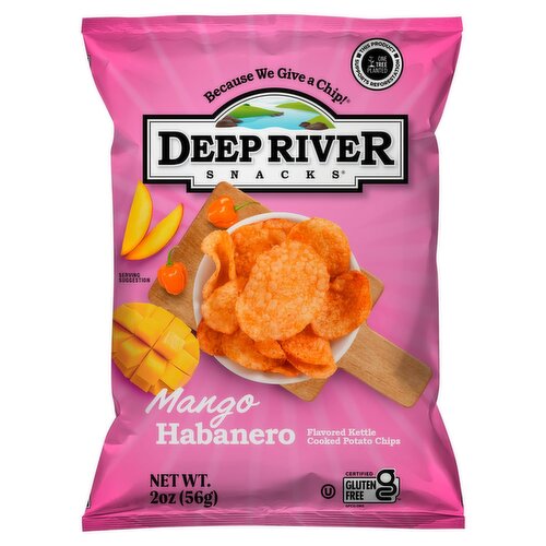 Deep River Snacks Mango Habanero Flavored Kettle Cooked Potato Chips, 2 oz