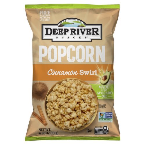 Deep River Snacks Cinnamon Swirl Popcorn, 4.65 oz