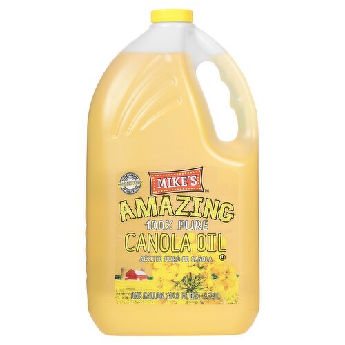 Mike's Amazing 100% Pure Canola Oil, one gallon