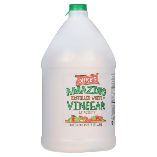 Mike's Amazing Distilled White Vinegar, one gallon