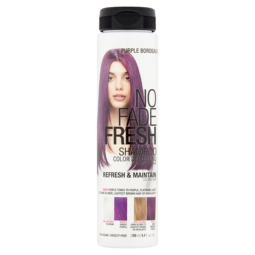 No Fade Fresh Purple Bordeaux Color Depositing Shampoo, 6.4 fl oz