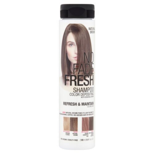 No Fade Fresh Natural Brown Color Depositing Shampoo, 6.4 fl oz