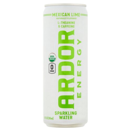 Ardor Energy Mexican Lime Sparkling Water, 12 fl oz