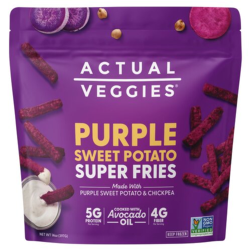 Actual Veggies Purple Sweet Potato Super Fries, 14 oz