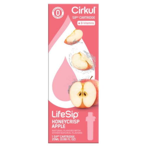 Cirkul LifeSip Honeycrisp Apple Sip Cartridge, 1 count, 0.68 fl oz