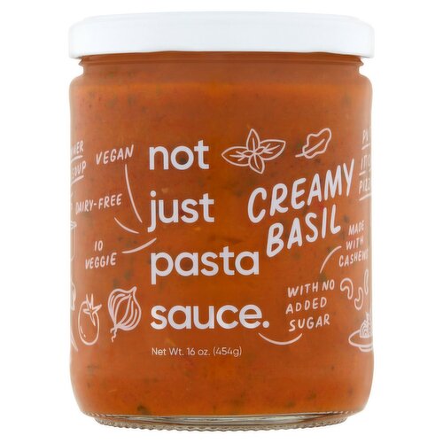 Not Just Creamy Basil Pasta Sauce, 16 oz