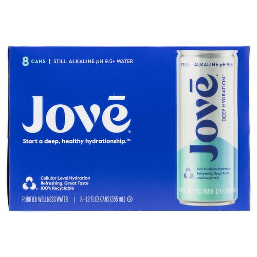 Jovē Purified Wellness Water, 12 fl oz, 8 count