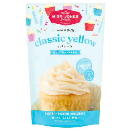 Miss Jones Classic Yellow Cake Mix, 19.0 oz
