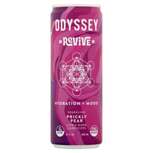 Odyssey Revive Prickly Pear Sparkling Drink, 12 fl oz