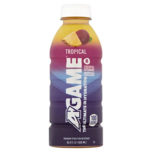 A-Game Tropical Premium Hydration Beverage, 16.9 fl oz