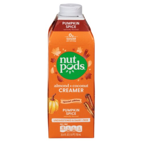 Nutpods Pumpkin Spice Almond + Coconut Creamer Special Edition, 25.4 fl oz