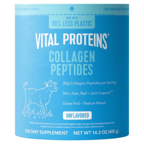 Vital Proteins Unflavored Collagen Peptides Dietary Supplement, 14.3 oz