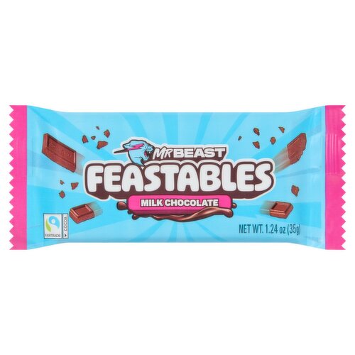 Mr Beast Feastables Milk Chocolate, 1.24 oz