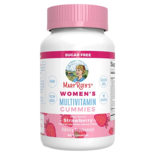 MaryRuth's Sugar Free Women's Multivitamin Strawberry Gummies Dietary Supplement, 60 count