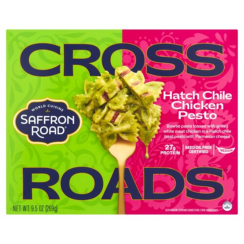 Saffron Road Cross Roads Hatch Chile Chicken Pesto, 9.5 oz